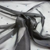 zijde organza met pailletten