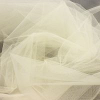 Bruidssluiertule ivory kleur 111