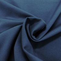 zware tricot jersey  staal blauw