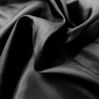 Bembergzijde / bremsilk voering zwart kleur 1001