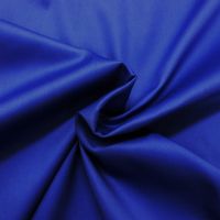 Katoen stretch satijn kobalt blauw