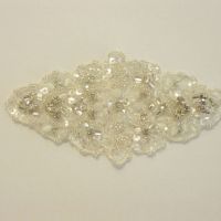 Applicatie met crystal steentjes en pailletten 13cm