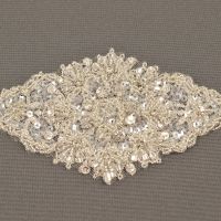 Applicatie met crystal en pailletten 15cm