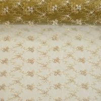 Tule kant goud beige kleur 632