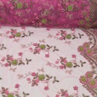Couture kant met kraaltjes kleur 030 rose