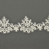 Guipure band ivory