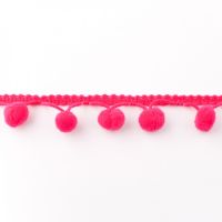 Bolletjesband groot fuchsia