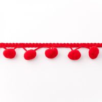 Bolletjesband groot rood