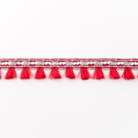 Flosjesband mini rood