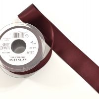 Satijn band  satin de luxe 40mm kleur 64 Bordeaux rood 
