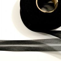 Organza biasband 20mm zwart