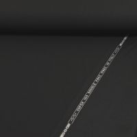 Exclusieve Italiaanse 100% Wol double face super 100's kleur  kleur 91 zwart