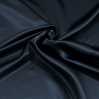 Stretch crepe satijn donker blauw kleur 049