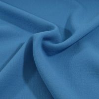 Dubbel crepe wol Kleur hemels blauw