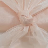 Glans tule poeder rose kleur 920 300cm breed