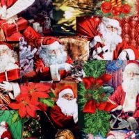 Kerststof katoen canvas digitaal print 