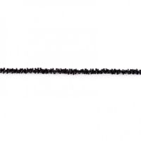 kralenband zwart 4mm 