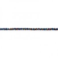 kralenband multi color zwart 4mm 