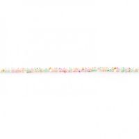 kralenband multi color ivory 4mm 