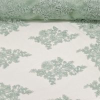 Kant donker mint / oud groen kleur 580