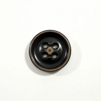 Knopen 25mm zwart beige 