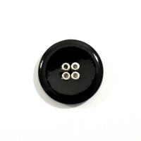 Knoop 28mm zwart lak