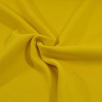 Dubbel crepe wol Kleur geel