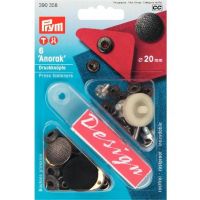 Prym drukkers Anorak 20mm donkergrijs