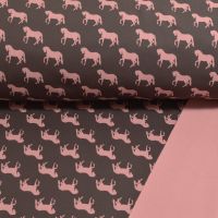 Softshell paarden taupe rose /  Waterafstotend