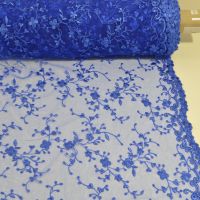 Tule kant kleur 039 kobalt blauw