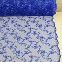 Tule kant kleur 039 kobalt blauw