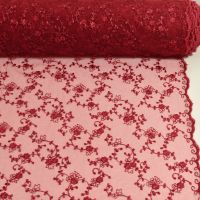 Tule kant kleur 092 donker rood