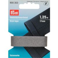 Stootband prym  17mm breed grijs