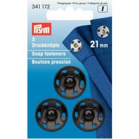 Prym drukknopen 21mm zwart