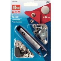 Prym drukkers Anorak 20mm zilver