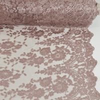 Tule kant taupe kleur 007