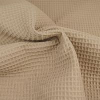 Wafelstof wafeldoek zand beige
