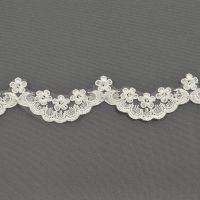 Kant band corded schulprand ivory 2.5cm breed
