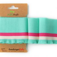 Hamburger liebe Cuff Me Frill 8cm hoog 110cm breed col 14 mint