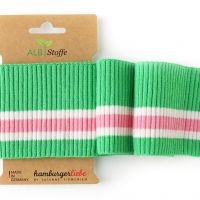 Hamburger liebe Cuff Me ripped  8cm hoog 110cm breed col 05 groen streep