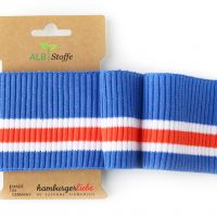 Hamburger liebe Cuff Me ripped  8cm hoog 110cm breed col 03 kobalt streep
