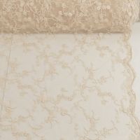 Kant tule brodé kleur 112 licht beige