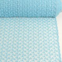 Kant tule brodé kleur  104 aqua blauw