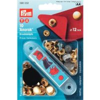 Prym drukker Anorak 12mm goudkleur