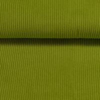Ribfluweel / washed cord donker lime
