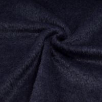 Exclusieve alpaca mantel bouclé misto donker blauw