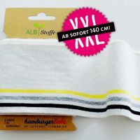 Hamburger liebe Cuff Me col46 ivory streep geel zwart  XXL 140 breed 