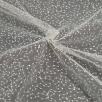 Tule met pailletten slinger  ivory