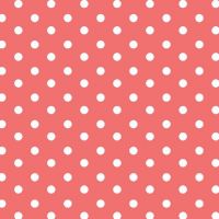 katoen poplin dots kleur  024 koraal