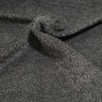 Exclusieve surry alpaca wol mantelstof antraciet grijs